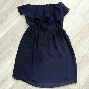Alythea navy sleeveless mini dress